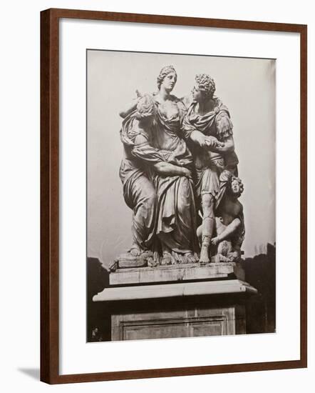 Arria and Poetus by Pierre le Paultre, Tuileries Gardens, 1859-Charles Negre-Framed Giclee Print