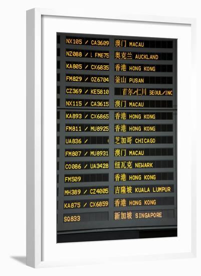 Arrival and Departure Board-Paul Souders-Framed Photographic Print