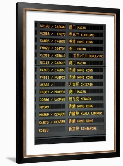 Arrival and Departure Board-Paul Souders-Framed Photographic Print