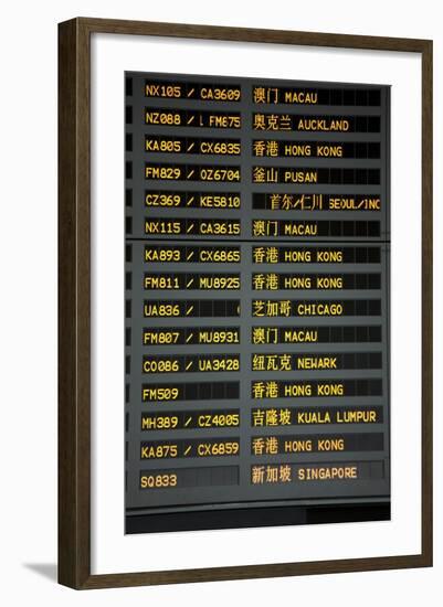 Arrival and Departure Board-Paul Souders-Framed Photographic Print