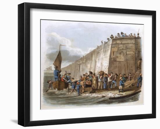 Arrival at Calais, 1816-null-Framed Giclee Print