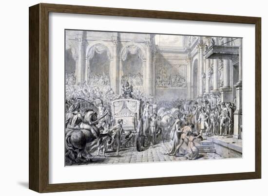 Arrival at the Town Hall, 1805-Jacques Louis David-Framed Giclee Print