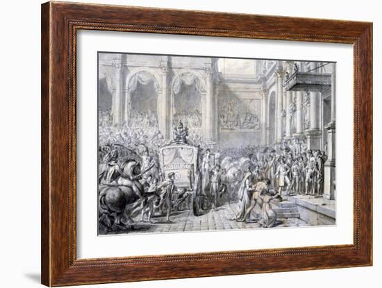 Arrival at the Town Hall, 1805-Jacques Louis David-Framed Giclee Print