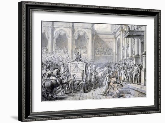 Arrival at the Town Hall, 1805-Jacques Louis David-Framed Giclee Print