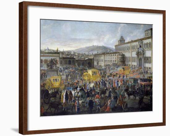 Arrival of Ambassador of Venice, Nicholas Duodo at Quirinale Palace, 1714, Detail, Italy-null-Framed Giclee Print