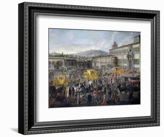 Arrival of Ambassador of Venice, Nicholas Duodo at Quirinale Palace, 1714, Detail, Italy-null-Framed Giclee Print