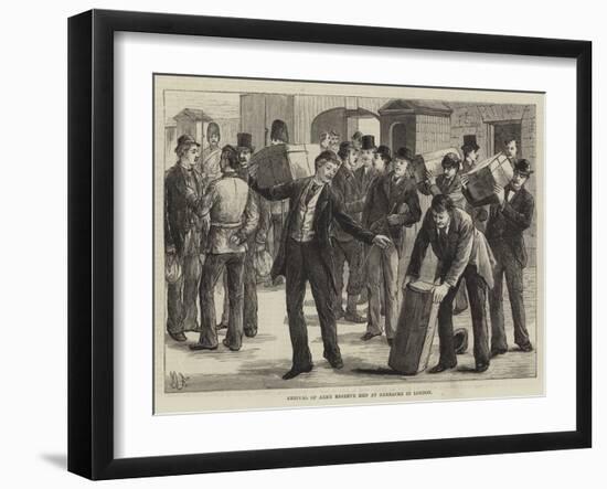 Arrival of Army Reserve Men at Barracks in London-null-Framed Giclee Print