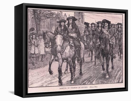 Arrival of Charles at Oxford Ad 1681-William Barnes Wollen-Framed Premier Image Canvas