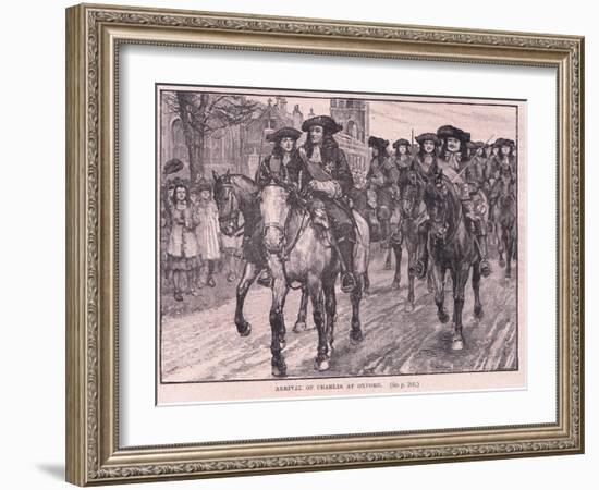 Arrival of Charles at Oxford Ad 1681-William Barnes Wollen-Framed Giclee Print