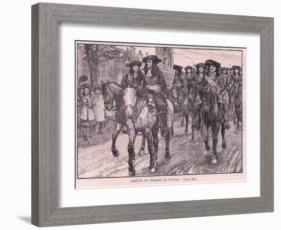 Arrival of Charles at Oxford Ad 1681-William Barnes Wollen-Framed Giclee Print