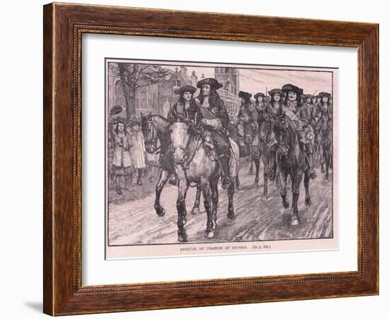 Arrival of Charles at Oxford Ad 1681-William Barnes Wollen-Framed Giclee Print