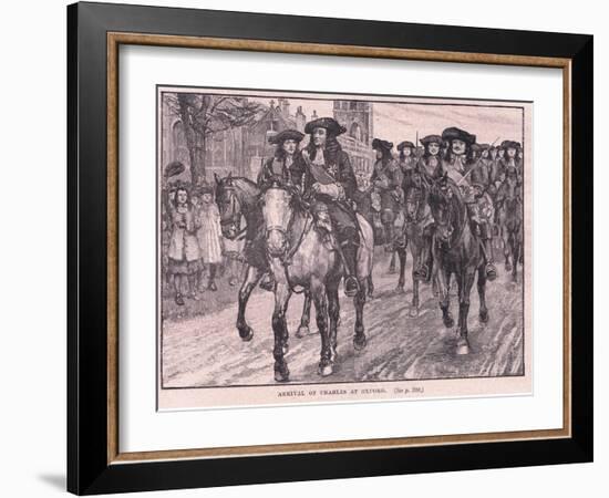 Arrival of Charles at Oxford Ad 1681-William Barnes Wollen-Framed Giclee Print