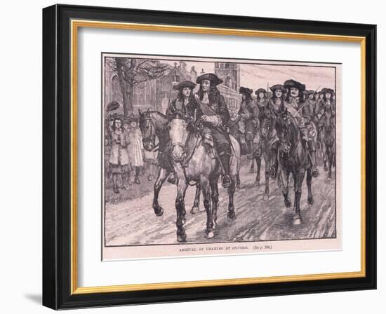 Arrival of Charles at Oxford Ad 1681-William Barnes Wollen-Framed Giclee Print