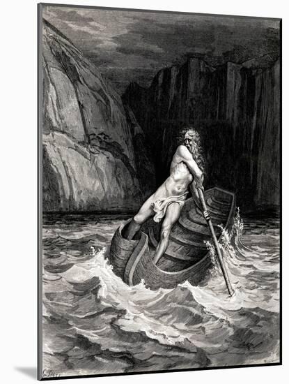 Arrival of Charon-Gustave Doré-Mounted Giclee Print