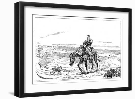 Arrival of Dr Brydon at Jalalabad, January 1842-Elizabeth Butler-Framed Giclee Print