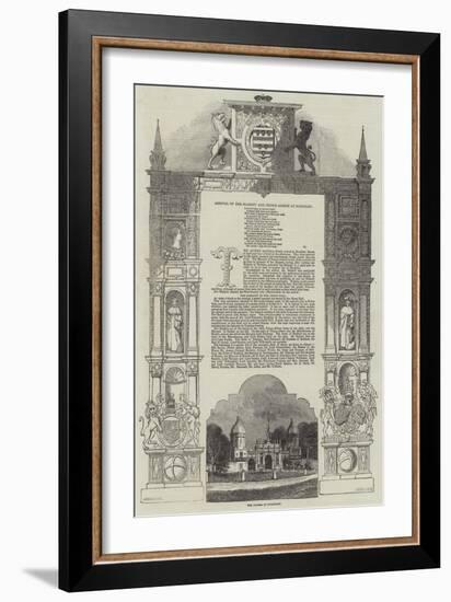 Arrival of Her Majesty and Prince Albert at Burghley-null-Framed Giclee Print