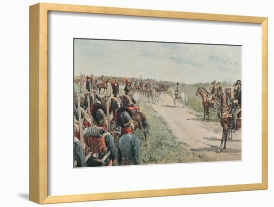 'Arrival of Napoleon Among The Bavarians and Saxons', 1896-Unknown-Framed Giclee Print