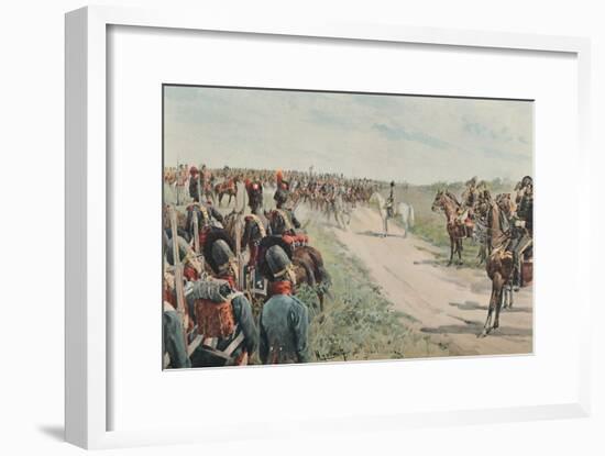 'Arrival of Napoleon Among The Bavarians and Saxons', 1896-Unknown-Framed Giclee Print