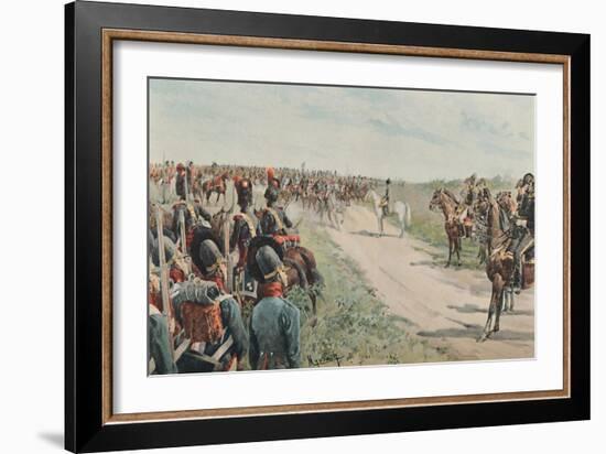 'Arrival of Napoleon Among The Bavarians and Saxons', 1896-Unknown-Framed Giclee Print