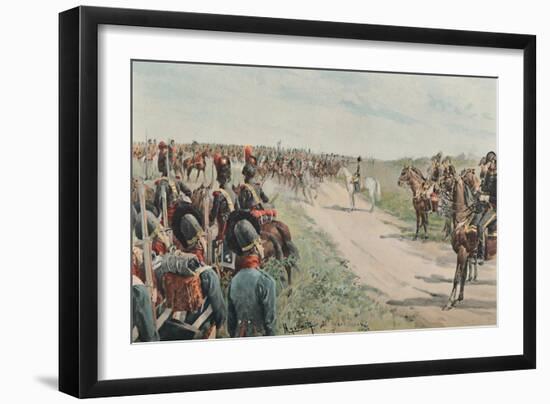 'Arrival of Napoleon Among The Bavarians and Saxons', 1896-Unknown-Framed Giclee Print