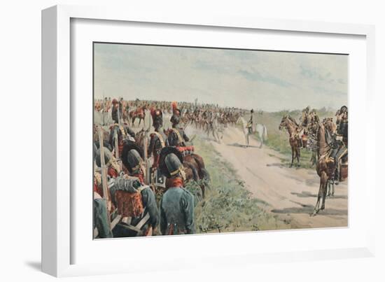 'Arrival of Napoleon Among The Bavarians and Saxons', 1896-Unknown-Framed Giclee Print