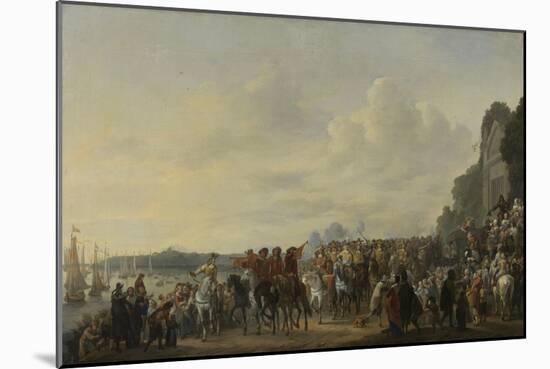 Arrival of Prince William II at the Estate Welna on the Amstel During the Attack on Amsterdam-Johannes Lingelbach-Mounted Art Print