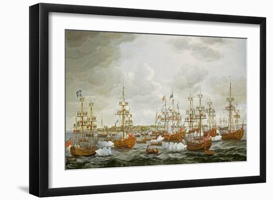 Arrival of Princess Charlotte at Harwich in September, 1761-John the Elder Cleveley-Framed Giclee Print