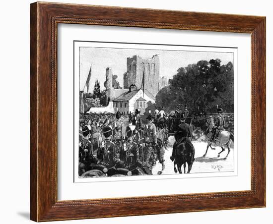 Arrival of Queen Victoria at Kelso, Scotland, 1887-William Barnes Wollen-Framed Giclee Print