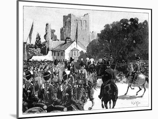 Arrival of Queen Victoria at Kelso, Scotland, 1887-William Barnes Wollen-Mounted Giclee Print