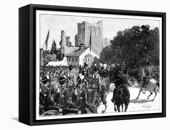 Arrival of Queen Victoria at Kelso, Scotland, 1887-William Barnes Wollen-Framed Premier Image Canvas