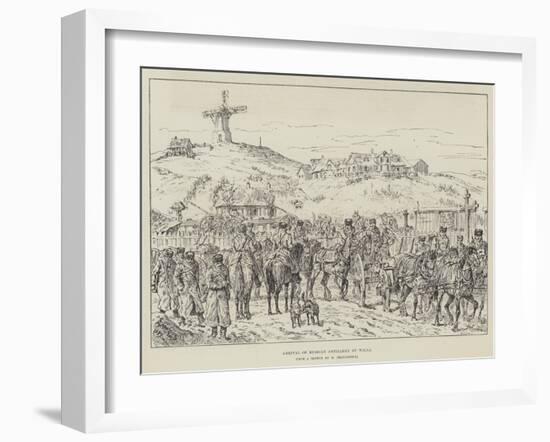 Arrival of Russian Artillery at Wilna-Johann Nepomuk Schonberg-Framed Giclee Print