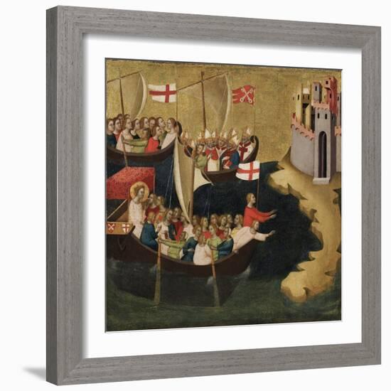 Arrival of Saint Ursula at Cologne, c.1333-Bernardo Daddi-Framed Giclee Print