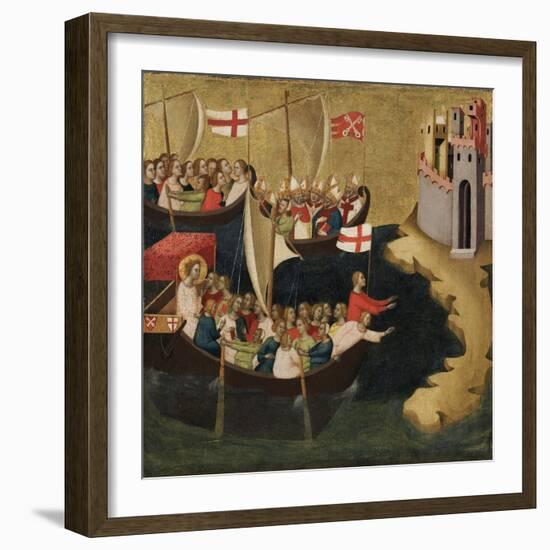 Arrival of Saint Ursula at Cologne, c.1333-Bernardo Daddi-Framed Giclee Print