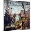 Arrival of St.Ursula During the Siege of Cologne, from the St. Ursula Cycle, 1498-Vittore Carpaccio-Mounted Giclee Print