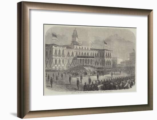 Arrival of the Body of President Lincoln at the City Hall, New York-null-Framed Giclee Print