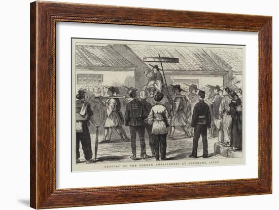 Arrival of the Corean Ambassadors at Yokohama, Japan-null-Framed Giclee Print