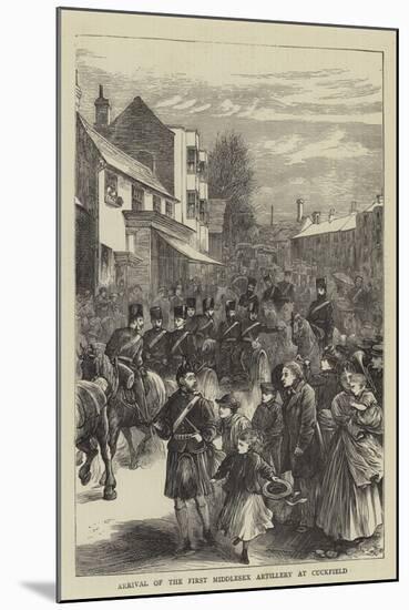 Arrival of the First Middlesex Artillery at Cuckfield-null-Mounted Giclee Print