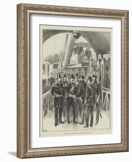 Arrival of the German Emperor at Cowes on Monday Last-null-Framed Giclee Print