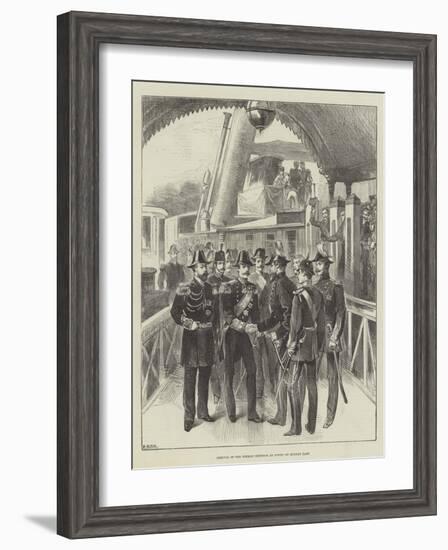 Arrival of the German Emperor at Cowes on Monday Last-null-Framed Giclee Print