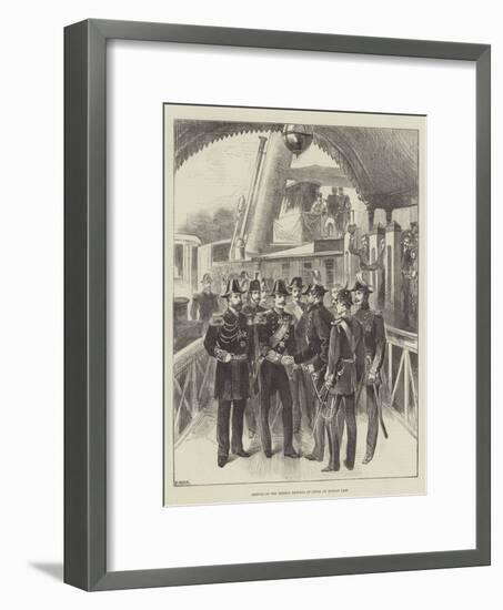 Arrival of the German Emperor at Cowes on Monday Last-null-Framed Giclee Print