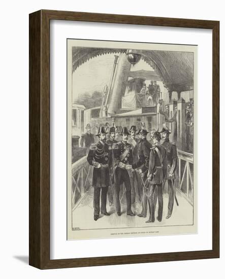 Arrival of the German Emperor at Cowes on Monday Last-null-Framed Giclee Print