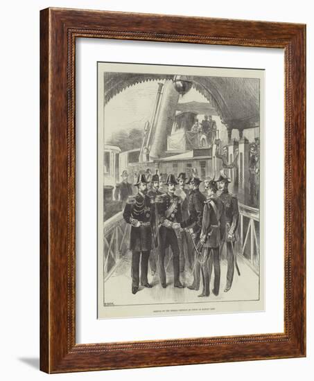 Arrival of the German Emperor at Cowes on Monday Last-null-Framed Giclee Print