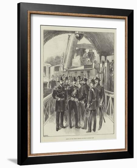 Arrival of the German Emperor at Cowes on Monday Last-null-Framed Giclee Print