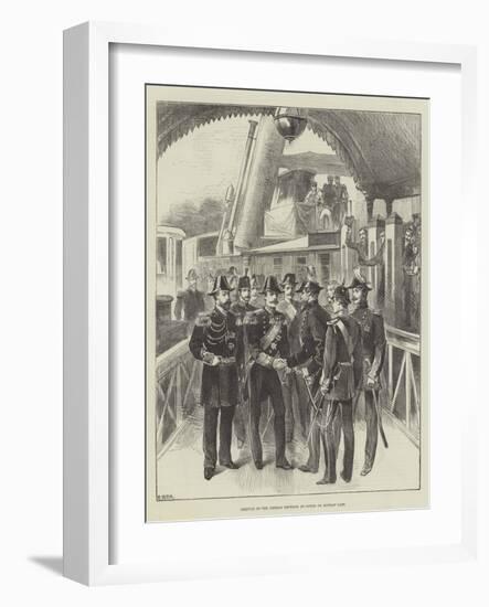 Arrival of the German Emperor at Cowes on Monday Last-null-Framed Giclee Print