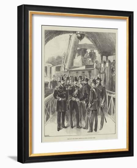 Arrival of the German Emperor at Cowes on Monday Last-null-Framed Giclee Print