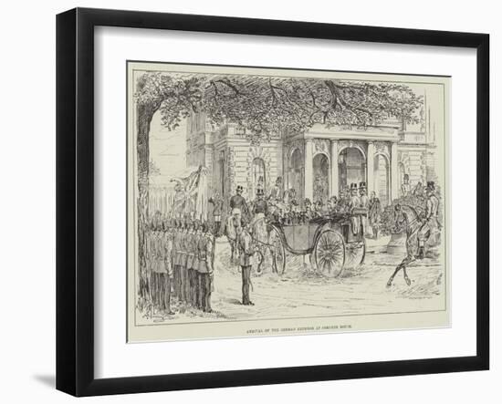 Arrival of the German Emperor at Osborne House-Johann Nepomuk Schonberg-Framed Giclee Print