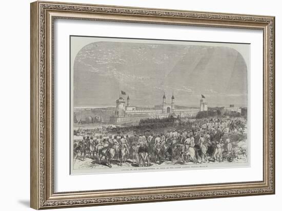 Arrival of the Governor-General of India at the Lahore Railway Station-Charles Robinson-Framed Giclee Print