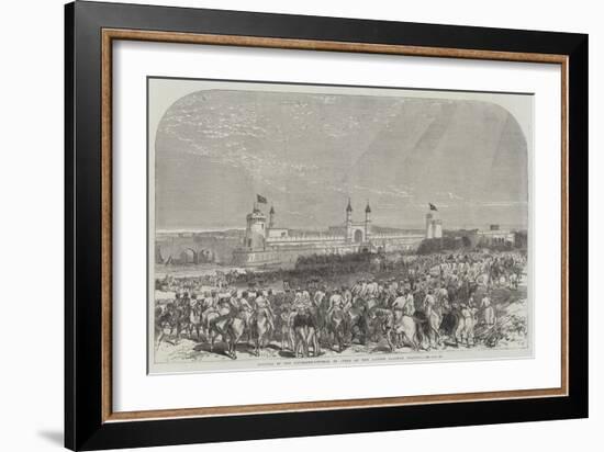 Arrival of the Governor-General of India at the Lahore Railway Station-Charles Robinson-Framed Giclee Print
