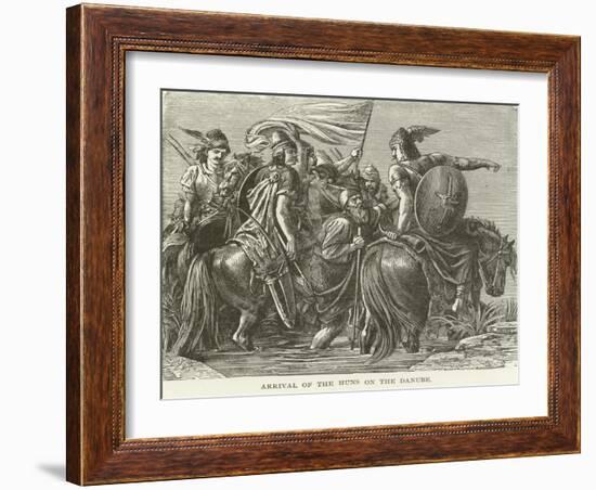 Arrival of the Huns on the Danube-null-Framed Giclee Print