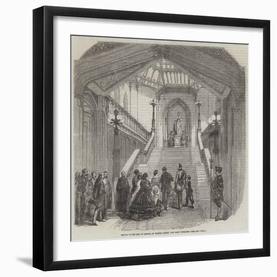 Arrival of the King of Sardinia at Windsor Castle, the Grand Staircase-null-Framed Giclee Print